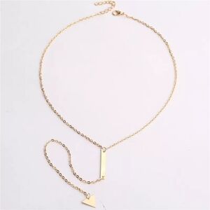 ✨️NEW SEXY‎ GOLD PLATED BAR NECKLACE
